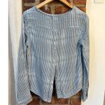 Cloth & Stone Anthropologie  Boho distressed Cotton Striped Hi Low top XS Photo 4