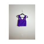 Banana Republic Women's Cross Back Crop Top Size M New Purple Photo 2