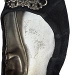 Tahari Valerie black leather embellished ballerina flats slip ons women's size 7 Photo 7