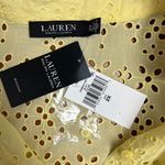 Ralph Lauren Lauren Shirt Womens 2X Yellow Eyelet Button Up Long Sleeve Cotton Photo 6