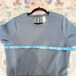 Spanx Womens Air Essentials Airlux Short Sleeve Romper Size Large Pockets Blue Photo 3