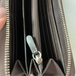 Coach  Monogram Zip Around Quilted Signature Wallet Clutch brown Photo 6