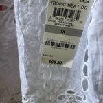 INC 1X NWT  Top White with eyelets perfect for summer beach vacations Photo 2