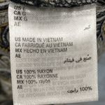 JM Collection Womens L Shift Dress Yellow Black Paisley Floral Flared 1/2 Sleeve Photo 6