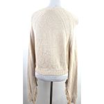 Helmut Lang  Cropped Bell Sleeve Ruffle Wool Cashmere Sweater Size Small Photo 4