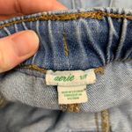 Aerie ‎ Denim Shorts Womens Size Small Blue Raw Hem Distressed Jean Elastic Waist Photo 2