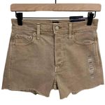 Gap  Denim Brown 3.5" High Rise Cheeky Shorts Size 0/25 New Photo 0