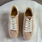 Joie  Danba Suede pink platforms espadrilles lace up size 8.5 Photo 2