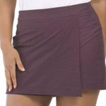 Spanx Womens Geoscape Sunshine Flat Front Golf Tennis Skort Blue Orange Large Photo 0