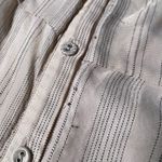 H&M Natural White Striped Off-the-Shoulder Dress Photo 10