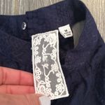 Sadie and Sage NEW NWT  size medium Viscose blend silky navy high neck tank top Photo 3