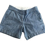J.Crew  chino blue shorts size 00 4” seam Photo 0