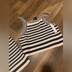 House of Harlow knit nautical stripe boho navy crochet set 148$ revolve spring Blue Size M Photo 4