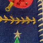 Snowman Ugly Christmas Sweater Blue Photo 6