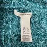 DKNY 1/4 Zipper Hoodie Sweater. Size Small. Green Photo 8