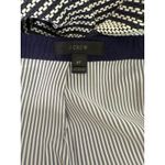 J.Crew  Striped Nautical A Lined Knee Length Pencil Tweed Skirt 8 T Blue White Photo 7