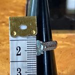 Natural Aquamarine Zircon Sterling Silver Ring Size 6 Photo 5