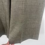 Lafayette 148 Pinstripe Suit Women Pants 16 Wool Linen Wide Leg Trousers Sage Photo 2