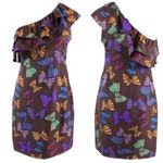 Britt Ryan Britt‎ Ryan one shoulder brown bow dress 4 NWT! Photo 1