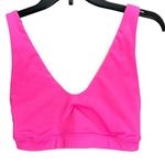 J.Crew Reversible Sports Bra Women M Pink Orange Cloud Stretch V Neck Activewear Photo 0