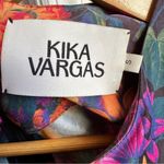 Kika Vargas Florence Dress in Orange Lillies Blue Photo 7