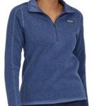 Patagonia  Women's Better Sweater 1/4-Zip‎ Size SMALL Pullover Fleece Jacket Blue Photo 0