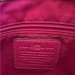 Coach  File Crossbody Purse Signature Canvas Pink Gold Brown Photo 2