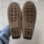 Tory Burch Leather Driving Shoes Sz 7.5 Gold/Tan Photo 1