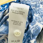 Carolina Herrera  cotton Blue and White Floral Long Sleeve self-tie belt Dress Photo 7