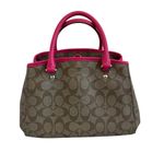Coach  Mini Margot Signature Brown Pink Handbag Caryall Purse + Wallet Leather Photo 4