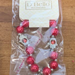 D'Bello Accessories Evil Eye Charm Good Luck Protection Red Beaded Bracelet Silver Photo 0