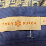 Tory Burch Blue White Embroidered Boho High Waisted Casual Shorts Size 4 Photo 4