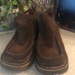 Saya Japanese brown suede leather‎ Japan size 23 made in Japan Rare Photo 3