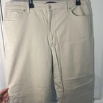 Gloria Vanderbilt  Cotton Spandex Amanda Khaki Light Tan Logo Pockets Pants Sz 18 Photo 4