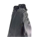 Mittoshop  faux leather M black joggers pull on casual drawstring fall winter Photo 2