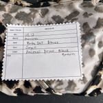 Merona Vtg Y2K Babydoll Leopard Blouse Brown Small Photo 11