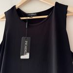 NEW!! Picadilly Canada Black Sparkle Rhinestone Tank Top Size L Photo 3