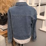 Rebecca Minkoff  Cuffed Bedazzled Button-Down Denim Jacket – Size L Photo 4