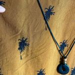 Womens Vintage always Caroline elephant and palm tree print summer long dress Orange Size 8 Photo 4