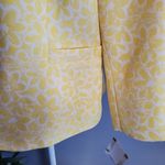 Kasper  Yellow Floral Daisy Pattern Career Blazer 14 Photo 3