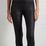 Versona  Contemporary Black Faux Leather Sparkle Leggings Size 12 Photo 0