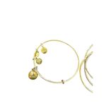 Gold toned bangle set of 5 bracelets Gold Photo 3