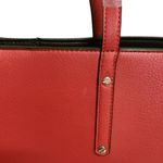 Inc international NEW |  Concepts Zoiey crimson red black trim Tote Handbag Photo 2