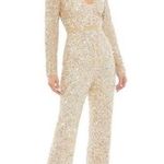 Mac Duggal NEW  Long Sleeve Sequin Jumpsuit Photo 0