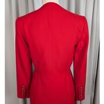 Harvé Benard Vintage Harve Bernard by Bernard Holtzman Wool Overcoat Red with Gold Buttons XS Photo 11