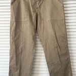 Joie  Womens Size‎ 8 Khaki Crop Pants Casual 100% Cotton Utility Style Photo 0