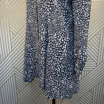 ZARA Dress Animal Print Leopard Black and White Button Front Size Large Photo 6