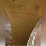 Ann Taylor  gold metallic wedge sandals 7 1/2M Photo 14