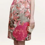 Banana Republic  Mad Men Floral Midi Length Linen Blend Sheath Dress Photo 0