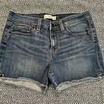 Levi's  501 Womens Cut Off Shorts High Waist Blue Button Fly Size 4 Photo 0